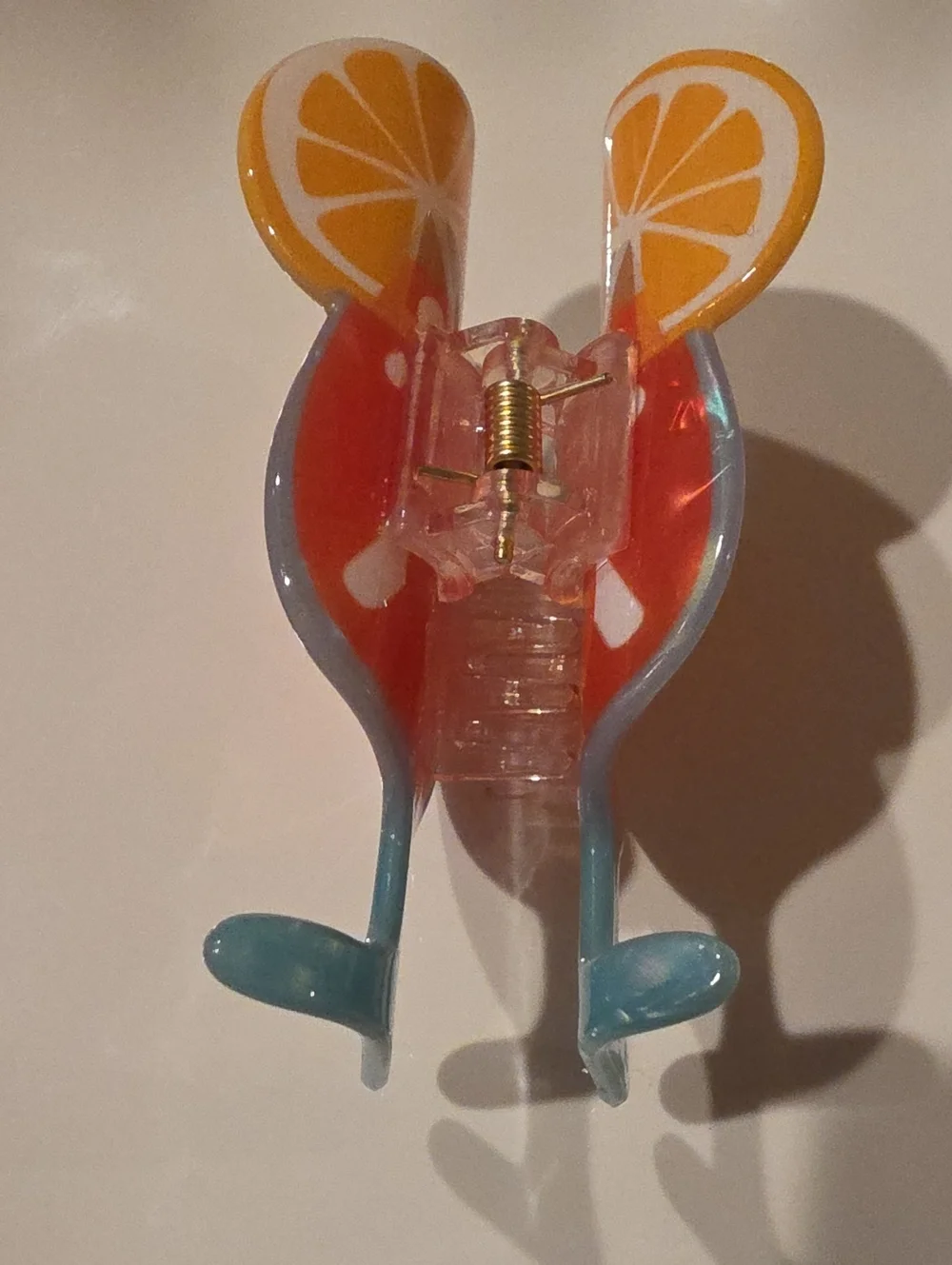 New! Fruit Cocktail Aperol Spritz Hair Claw Clip • NWOT